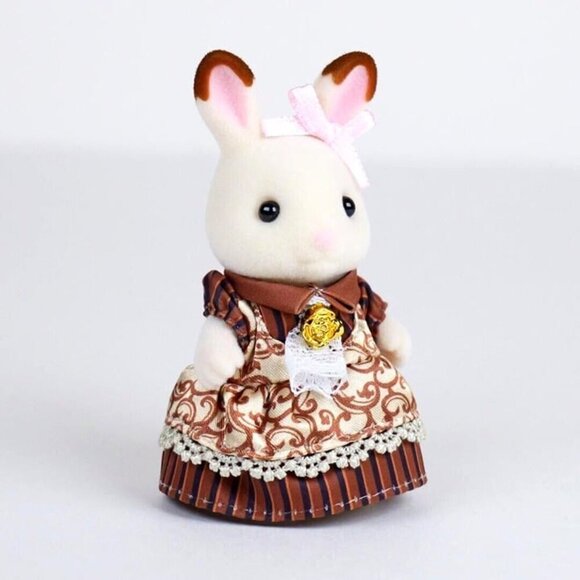 Calico Critters Sylvanian Families C-74 Chocolate Rabbit Sister - Anniversary‎ - Picture 3 of 7